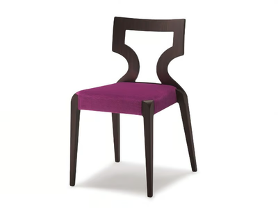 SENDY - Stackable fabric chair open back _ Cizeta