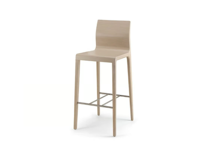 SURF - High wooden stool with back _ Cizeta