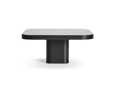 BOW COFFEE TABLE NO. 3 - BLACK - Square crystal and steel coffee table _ ClassiCon