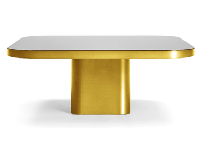 BOW COFFEE TABLE NO. 6 - Rectangular brass coffee table _ ClassiCon