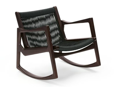 EUVIRA - Rocking armchair with armrests _ ClassiCon