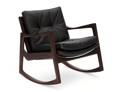 EUVIRA - Rocking upholstered armchair with armrests _ ClassiCon