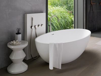 COCOON ATLANTIS - Freestanding Solid Surface bathtub _ COCOON