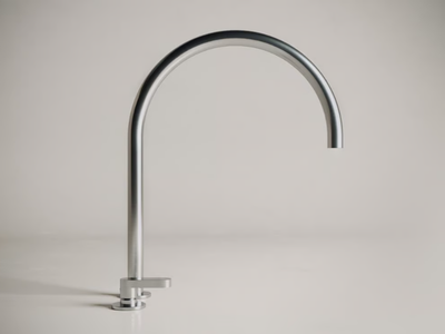 JP SET11.3 - 2 hole countertop single handle stainless steel washbasin mixer _ COCOON
