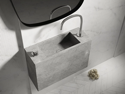 PB MICRO BASIN - 60B - Rectangular wall-mounted handrinse basin _ COCOON
