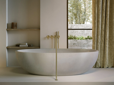 ZEN BATH - Freestanding oval bathtub _ COCOON