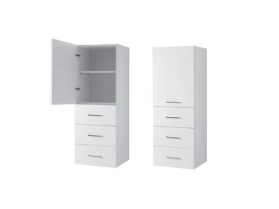 BRAVA 7 - Tall wall-mounted chipboard laundry room cabinet _ COLAVENE