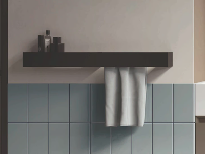 CAMALEO - Steel towel rack / bathroom wall shelf _ COLAVENE