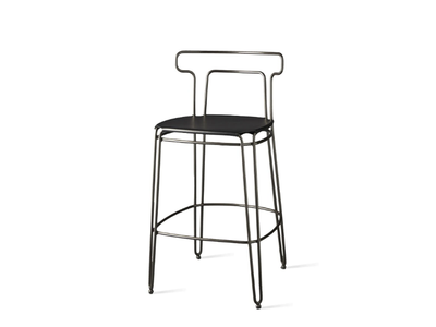 JACKIE.SS - High steel stool with back _ colico