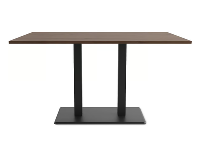 EDGE R - Rectangular table in HPL with cast iron base _ COLOS