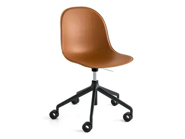 ACADEMY - Height-adjustable bonded leather chair _ Connubia