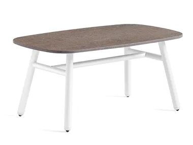 YO! - Garden ceramic side table with aluminium base _ Connubia