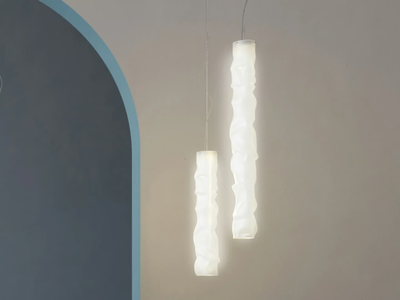BAGGY VERTICAL - Polycarbonate pendant lamp _ Contardi