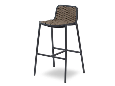 ALEX - High aluminium stool with footrest _ Contral