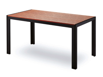 BAVARIA - Rectangular aluminium outdoor table _ Contral