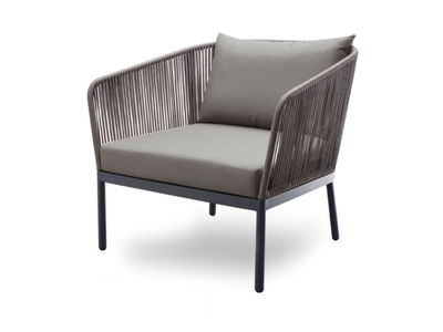BERGEN - Fabric outdoor armchair with armrests _ Contral