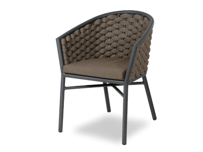 DUB - Aluminium outdoor chair with armrests _ Contral