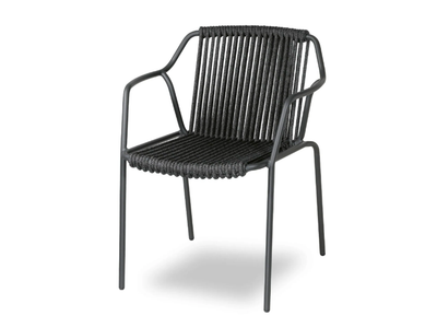 EASY - Aluminium outdoor chair with armrests _ Contral