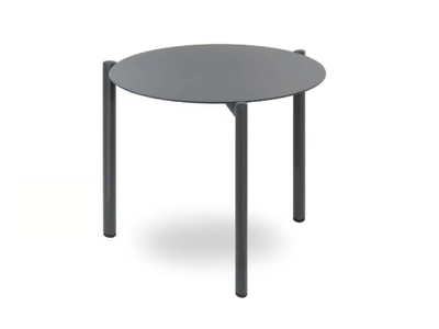 ELITE - Round powder coated aluminium outdoor side table _ Contral