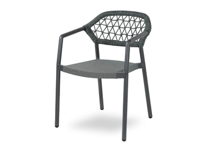GAUDÌ - Aluminium outdoor chair with armrests _ Contral