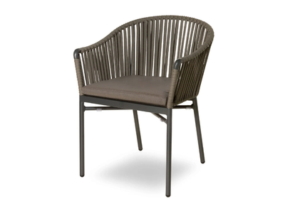KARIN - Aluminium outdoor chair with armrests _ Contral