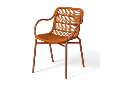 LEAF - Rope outdoor chair with armrests _ Contral