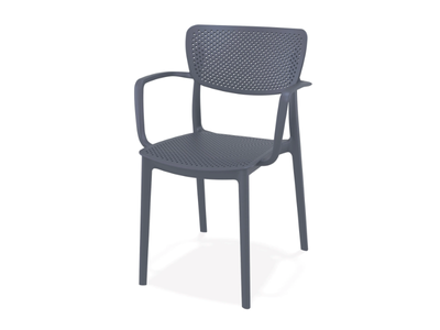 LOFT - Polypropylene outdoor chair with armrests _ Contral