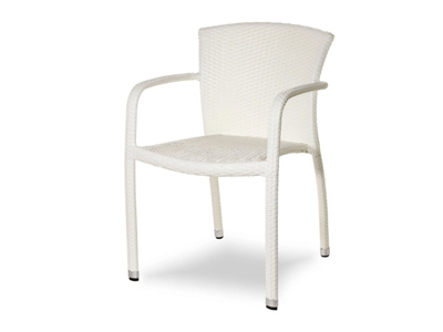 MONACO - Aluminium outdoor chair with armrests _ Contral