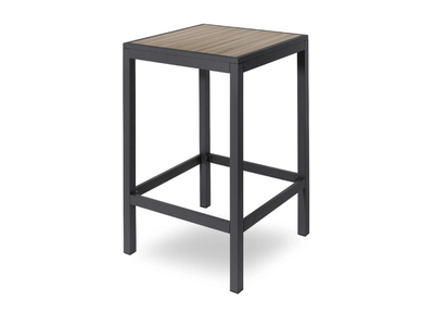 OSLO - Square outdoor aluminium high table _ Contral
