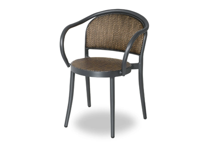 SAVOY - Powder coated aluminium outdooor chair with armrests _ Contral