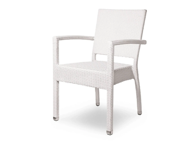 SINFONIA - Polyethylene fibre outdoor chair with armrests _ Contral