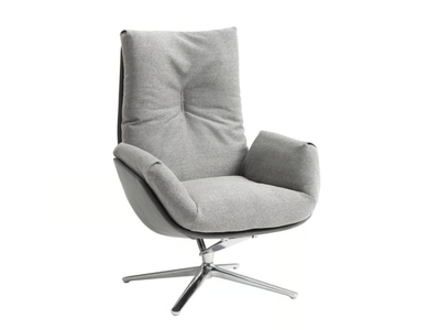 CORDIA LOUNGE - Fabric armchair with footstool _ COR