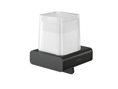 SHIFT BLACK - Wall-mounted metal Bathroom soap dispenser _ coram