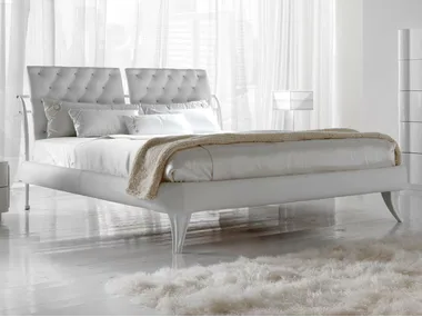 ARKA - Double bed with upholstered headboard _ CorteZari