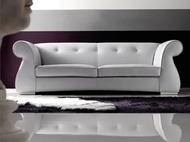ODRA-QUILT - 3 seater leather sofa _ CorteZari