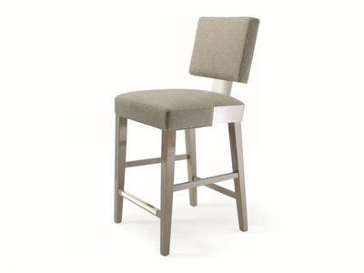FOCUS - High fabric stool with back _ Costantini Pietro