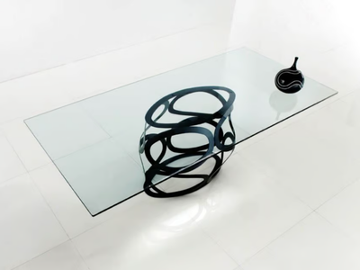 ICON - Rectangular glass table _ Costantini Pietro