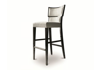 SAVOY - High fabric stool with back _ Costantini Pietro