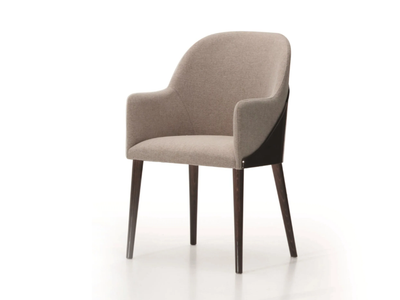 SHELL - Upholstered fabric chair with armrests _ Costantini Pietro