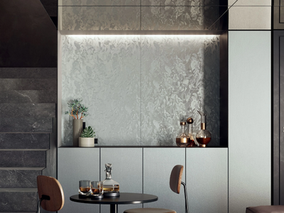 WONDERWALL - SILVER SLAB - Indoor porcelain stoneware wall tiles _ COTTO D'ESTE