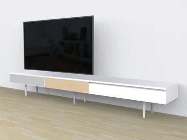 21 - TV cabinet with drawers _ CP Parquet