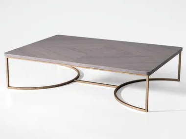 BLUE MOON - Low wooden and metal coffee table _ CPRN HOMOOD