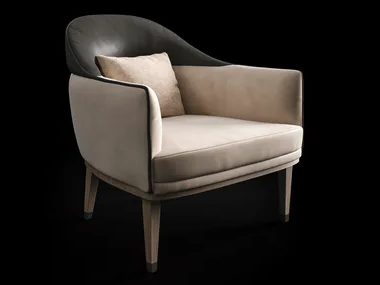 DRAGONFLY - Nabuk armchair with armrests _ CPRN HOMOOD