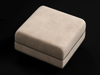 DRAGONFLY - Square leather pouf _ CPRN HOMOOD