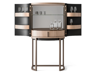 DRAGONFLY - Wooden and metal bar cabinet with tray _ CPRN HOMOOD