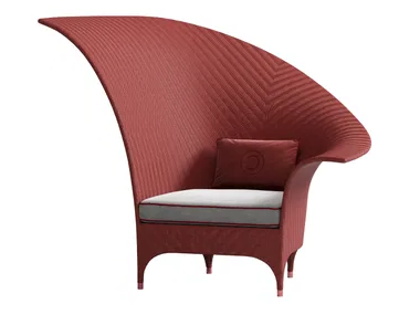 OUTDOOR - Wooden and fabric garden armchair _ CPRN HOMOOD