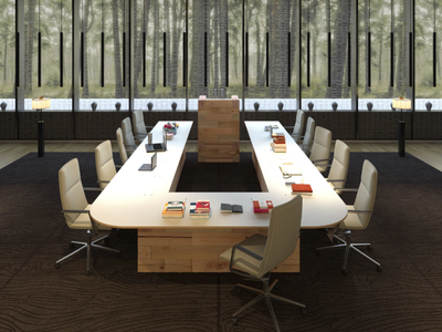 CRAFTWAND® - Modular wooden meeting table _ CRAFTWAND