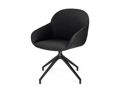 ELBA P PB - Swivel upholstered trestle-based chair _ Crassevig