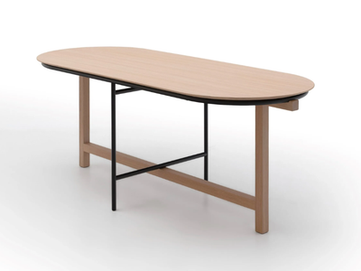 MIMICO - Oval wooden dining table _ Crassevig