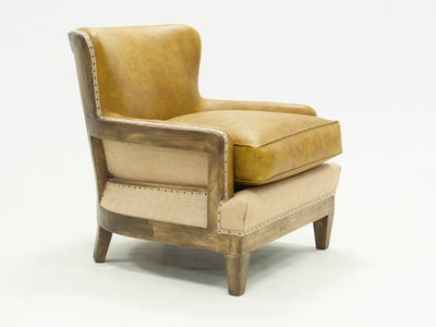 BRISTOL ESSENCE - Leather armchair with armrests _ Crearte Collections